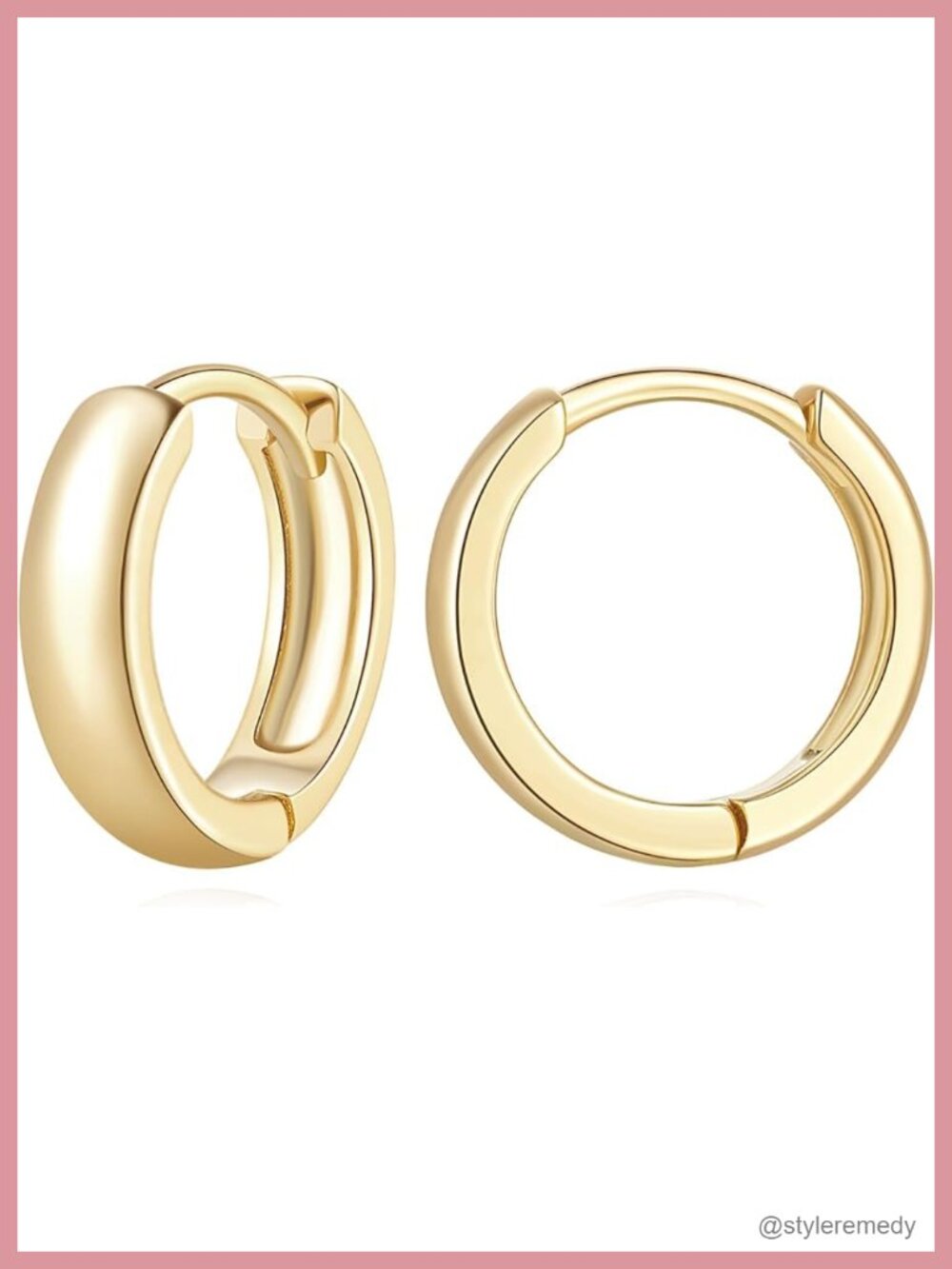 14k Gold Hoop Earrings for Women Small Huggie Everyday